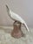1980s Pink Ceramic Parrot Statue For Sale - Image 4 of 5