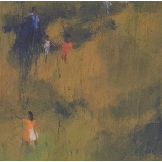 L. Maste, Danse au vent, Gouache & Pastel on Paper, Framed For Sale - Image 5 of 9