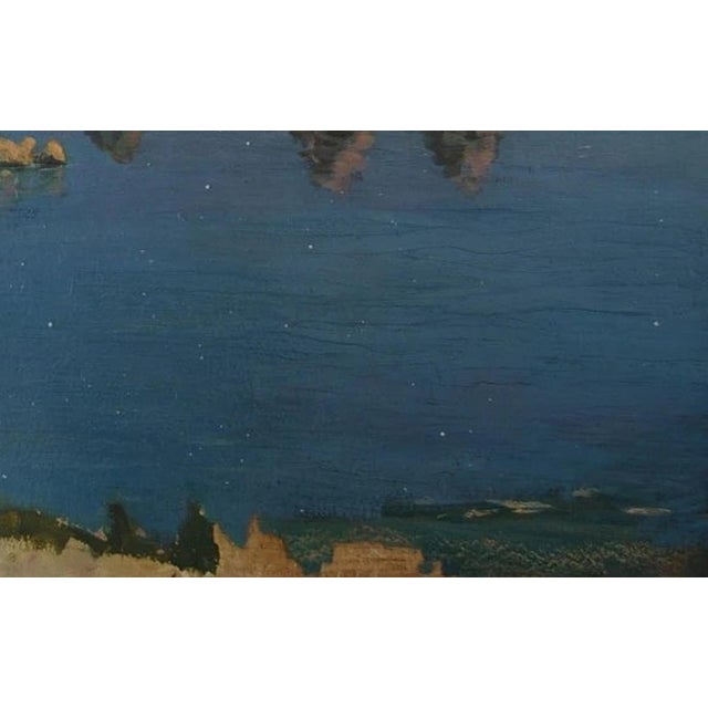 Mountain Landscape Antique Oil Painting Original Soviet Art Ukrainian Artist Buryak v. 50-80 1967 For Sale - Image 6 of 6