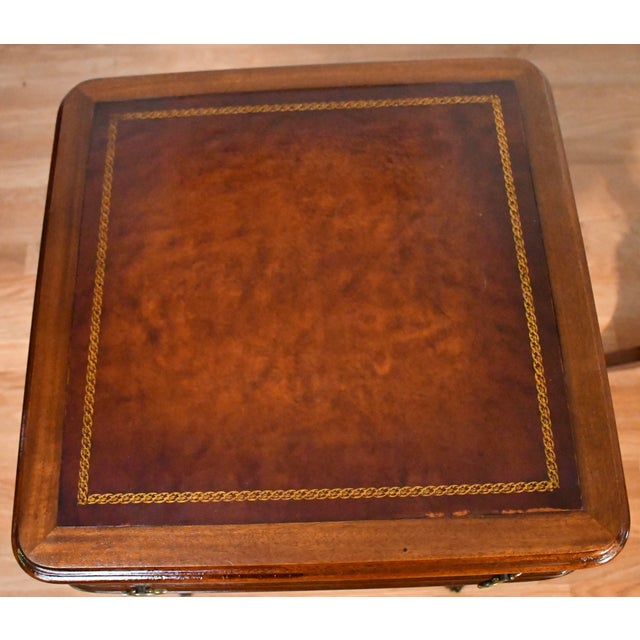 1930s Pair of English Regency Mahogany Side Tables / End Tables For Sale - Image 13 of 15