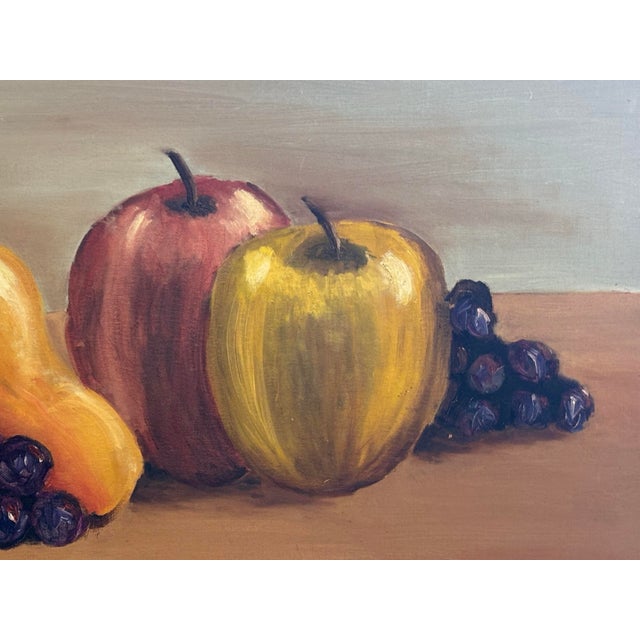 1980s 1963 Signed K. Ulrich Still Life Oil Painting of Fruit For Sale - Image 5 of 7