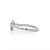 1.01 Carat Round Diamond Vintage Bezel 14k White Gold Solitaire Ring, Size 5.25 For Sale - Image 4 of 8