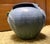 Ephraim Faience 2006 Hand Made Art Pottery Green Turtle Blue Ceramic Vase For Sale - Image 14 of 15