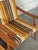 Solid Teak Lounge Armchairs in Style of Folke Ohlsson Set of 3 Striped Upholstery Danish Mid-Century Modern 1960s For Sale - Image 10 of 12