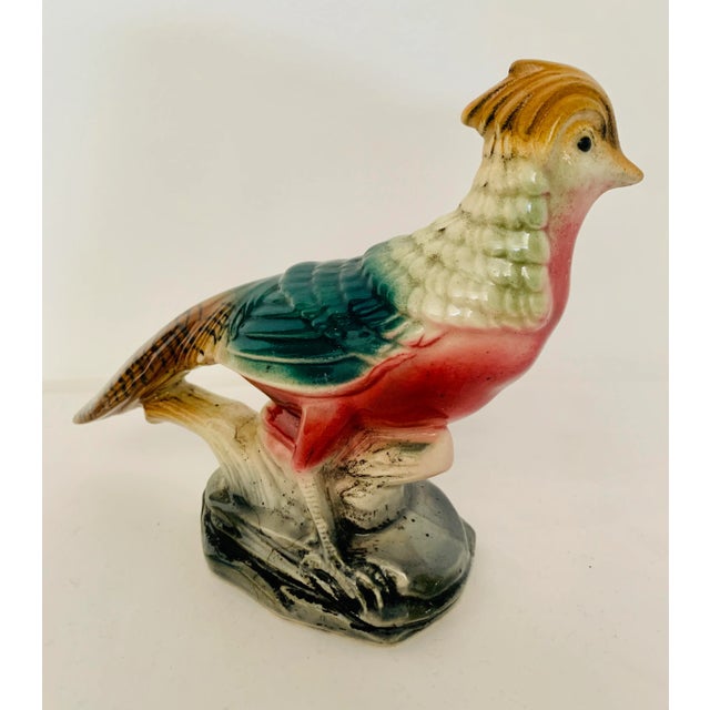 Traditional Vintage Ceramic Pheasant Bird For Sale - Image 3 of 6