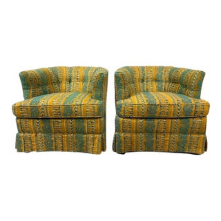 Vintage Barrel Chairs by Knapp & Tubbs, a Pair For Sale