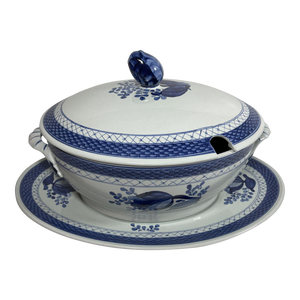 Vintage Royal Copenhagen "Tranquebar Blue" Tureen & Underplate