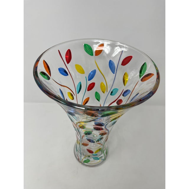 Large Centerpiece Vase From Italy For Sale - Image 4 of 4