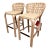 Baker McGuire Exalt Bar Stool, Natural Finish, Loose Seat Cushion - Pair For Sale