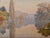Narcisse Ancelme, Landscape with Lake, Early 20th Century, Oil on Canvas For Sale - Image 3 of 9