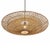 Contemporary Raw Wicker Discus Pendant Light Medium For Sale - Image 3 of 9