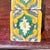 Vintage Polychrome Glazed Earthenware Tiles, Set of 6 For Sale - Image 6 of 12