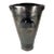 Postmodern American Studio Pottery Vase, Signed Iridescent Black Ceramic, Late 20th Century For Sale