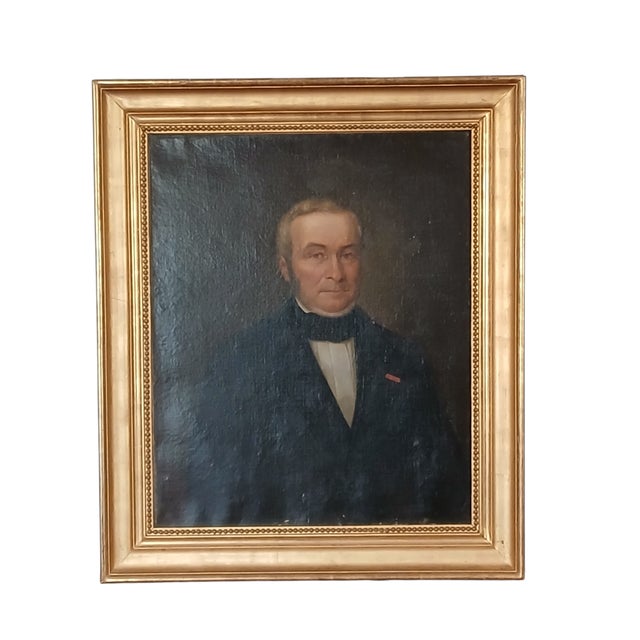 Néant, Portrait of a Decorated Gentleman (Legion of Honour), 1850, Oil Painting, Framed For Sale - Image 3 of 4