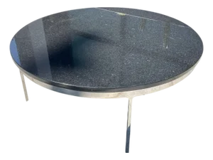 1970s Chrome and Granite Coffee Table