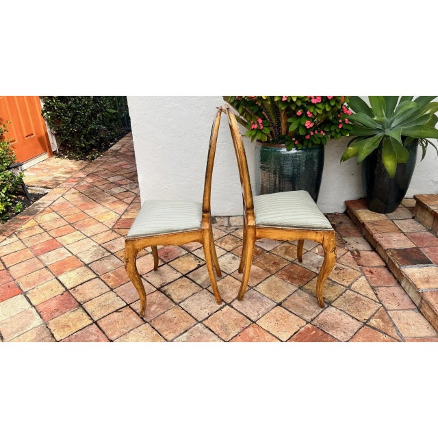 Late 1800s Italian Side Chairs- a Pair For Sale - Image 4 of 10