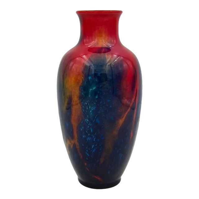 Royal Doulton Flambe Sung Ware Vase Signed by Noke and Moore For Sale