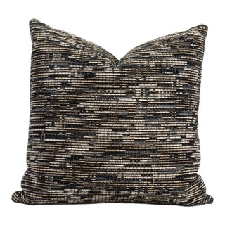 Modern Dark Woven Decorative Pillow With Elitis Fabric For Sale