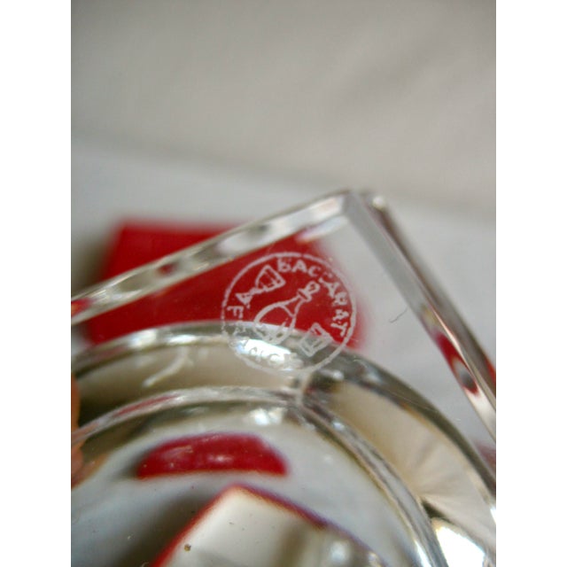 1960s Baccarat Crystal Paying Card Symbols Nuts Dish For Sale - Image 10 of 10