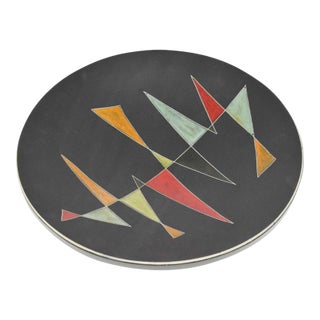 Oeganda Signed Mid Century Pottery Bowl For Sale