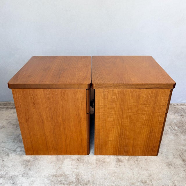Brown Cantata Range Bedside Cabinets in Teak from Stag, 1970s, Set of 2 For Sale - Image 8 of 16