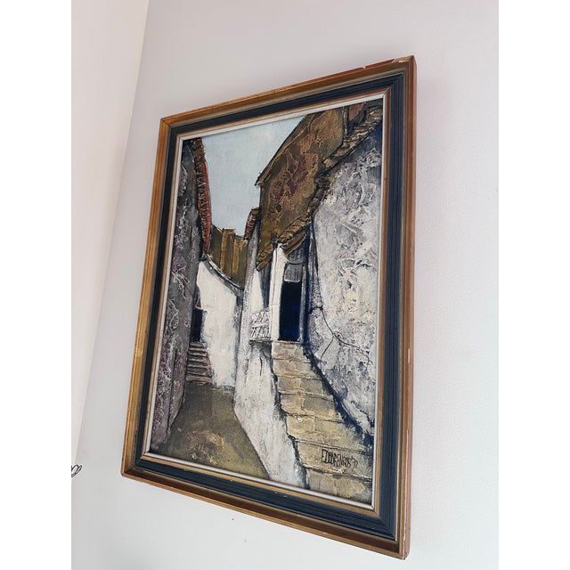Mediterranean Mediterranean Subject Original Oil on Canvas Painting From Eddy Doorenbos For Sale - Image 3 of 12