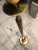 Wood Danish Modern Walnut & Brass Torchiere Floor Lamp Manner of Gerald Thurston for Lightolier For Sale - Image 7 of 13