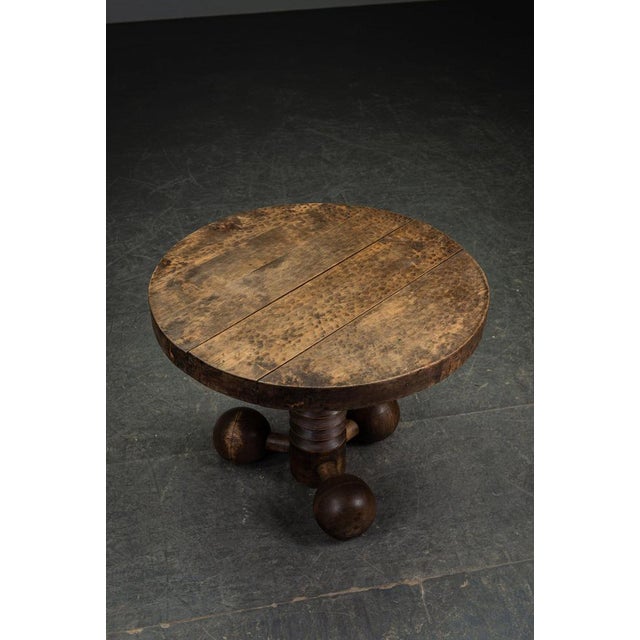 Brown Art Deco Side Table from Charles Dudouyt For Sale - Image 8 of 12