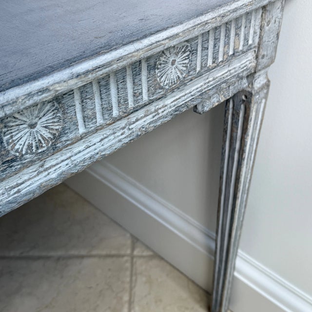 Rustic European Antique Gustavian Small Writing Desk For Sale - Image 3 of 9