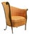 Vintage Woven Rattan Lounge Chair For Sale