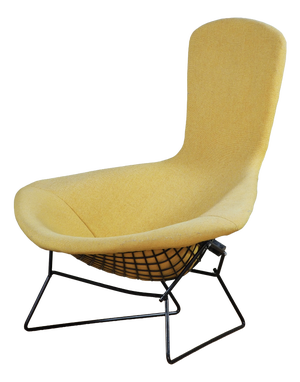 Bertoia Bird Chair in Hopsack Orange by Harry Bertoia for Knoll International, 1990s