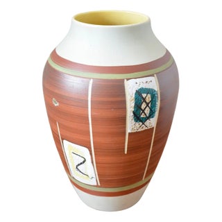 Mid-Century German Ceramic Vase from Bay, 1950s For Sale