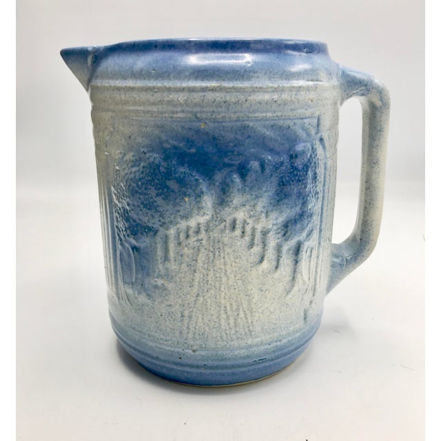 Ceramic 19th Century Cottage Path Through Trees Salt Glaze Pitcher For Sale - Image 7 of 7