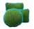 2020s Custom Handcrafted Artificial Turf Lumbar Pillow With Turquoise Ruffle - Small Round For Sale - Image 5 of 8