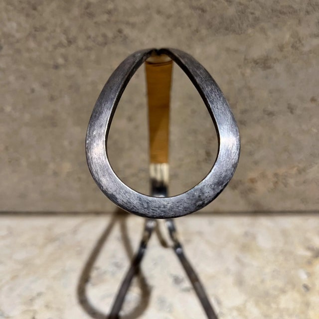 Mid-Century Modern Sculptural Silver Plated Wine Holder by Eisenberg Lozano, 1960s Mid Century For Sale - Image 3 of 11