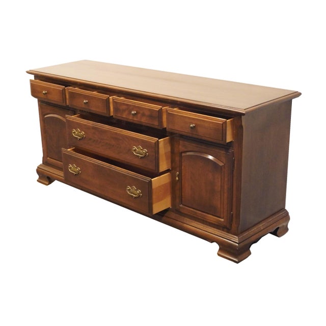 Brown Ethan Allen Classic Manor Solid Maple 72" Triple Door Dresser 15-5213 For Sale - Image 8 of 14