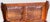 Brown Pair of Antique Architectural Church Pew Benches, Turn of the Century Country Pine Two-Seater Settles For Sale - Image 8 of 16