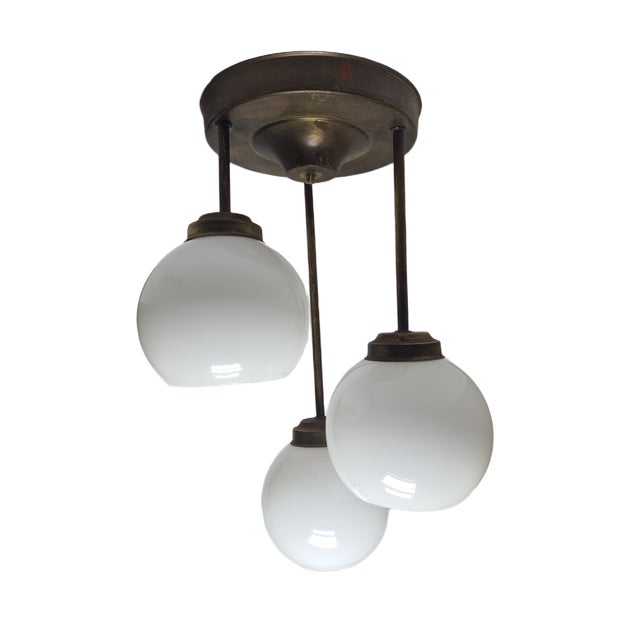 Art Nouveau Chandelier, Poland, 1970s For Sale - Image 3 of 13