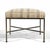 Mid-Century Modern Paul McCobb Brass X Base Stool For Sale - Image 3 of 7