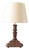 18th Century French Turned Wood Candlestick Table Lamp For Sale