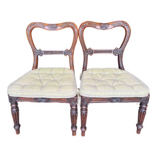 18th Century Pair William IV Balloon Back Child Chairs For Sale