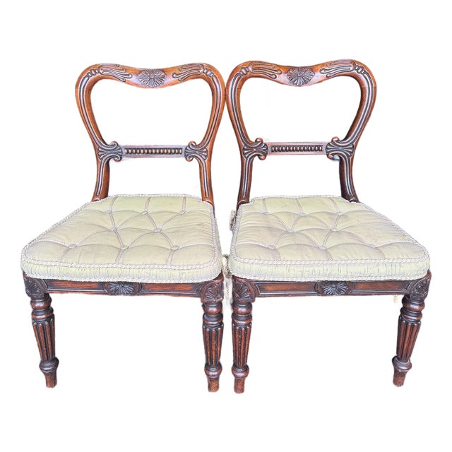 18th Century Pair William IV Balloon Back Child Chairs For Sale