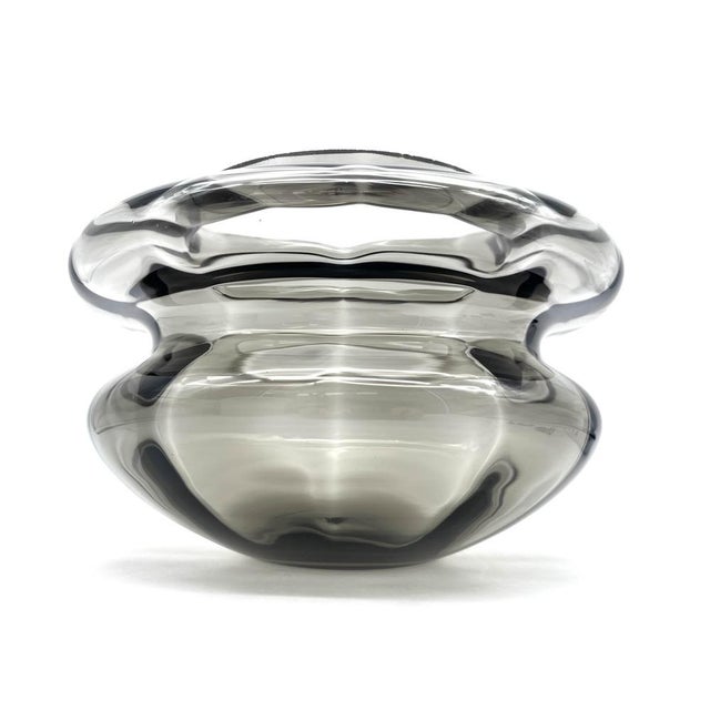 Large Space Age Smoked Glass and Chrome Ceiling Light from Hillebrand Leuchten, Germany, 1970s For Sale - Image 14 of 18