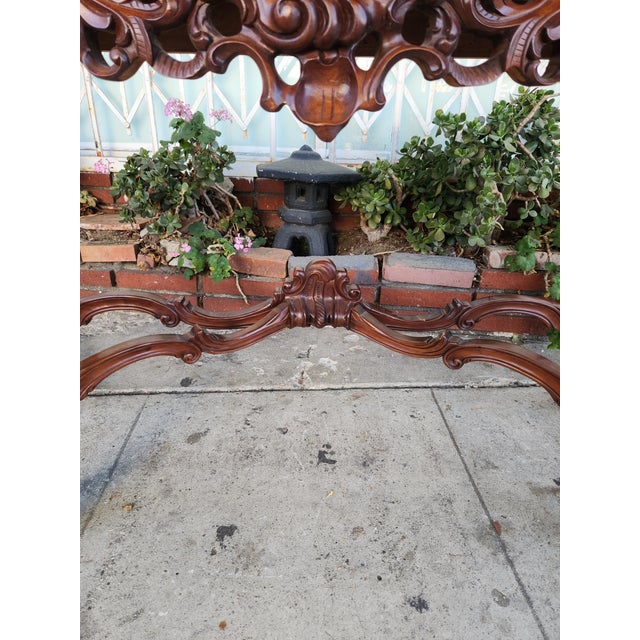 Wood 1960s Console Table With Marble To For Sale - Image 7 of 12