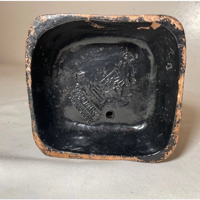 19th Century Handmade Antique German Deponirt Terracotta Pottery Monk Friar Sculpture Statue For Sale - Image 12 of 12