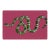 Serpent Raspberry Vegan Leather Rectangle Placemat, Set of 4 For Sale