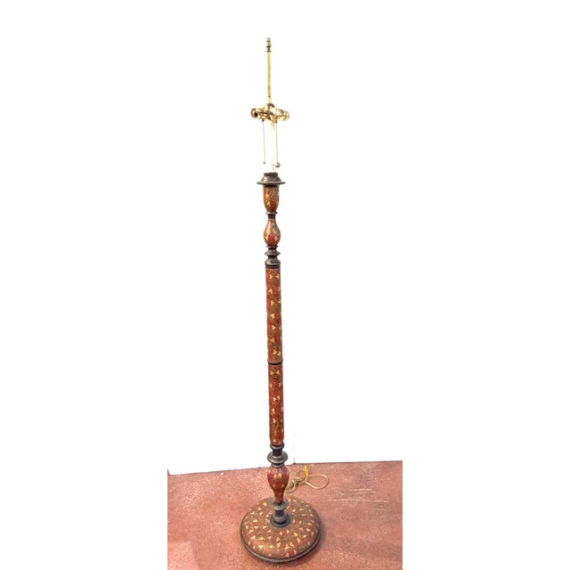 Frederick Cooper Kashmiri Polychrome Lacquer Floor Lamp, Circa 1970s For Sale - Image 17 of 18