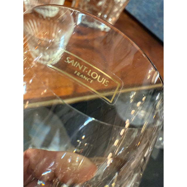 Glass Saint Louis Crystal Whiskey Service, 1960s, Set of 7 For Sale - Image 7 of 13