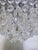 Mid-Century Modern Vintage Mid-Century Modern Reeded Chrome Tiered Crystal Chandelier For Sale - Image 3 of 10