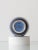 Vintage Blue and White Ceramic Table Lamp with New Liberty London Lampshade For Sale - Image 9 of 12